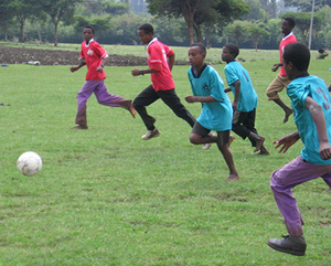 Ethiopian soccer players